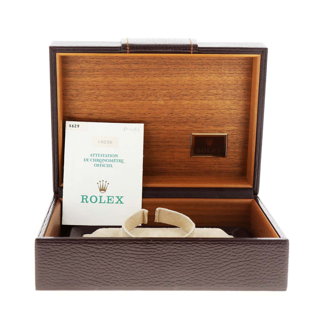 Rolex President Day-Date 36mm Yellow Gold Diamond Mens Watch 18238 Box Papers