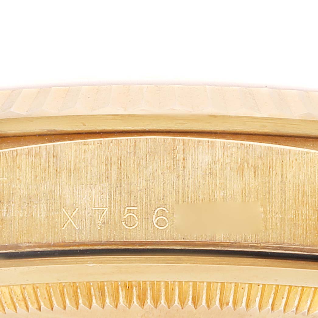 Rolex President Day-Date 36mm Yellow Gold Diamond Mens Watch 18238 Unworn NOS