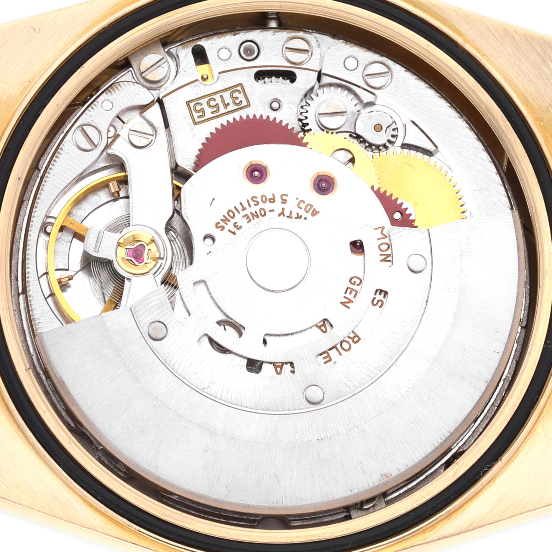 Rolex President Day Date 36mm Yellow Gold Diamond Mens Watch 18348 Box