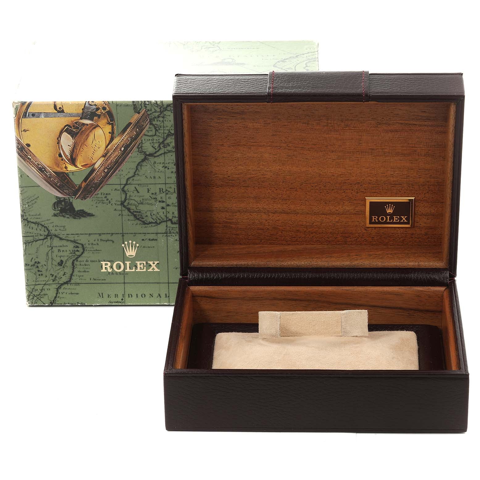 Rolex President Day Date 36mm Yellow Gold Diamond Mens Watch 18348 Box