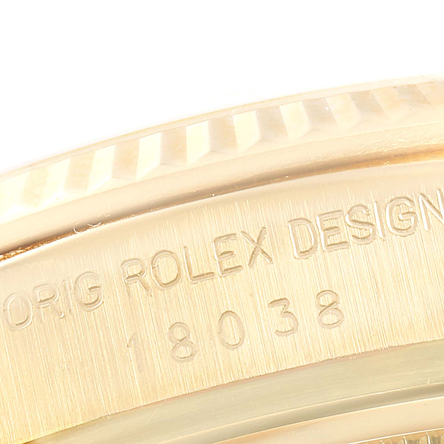 Rolex President Day-Date 36mm Yellow Gold Silver Dial Mens Watch 18038