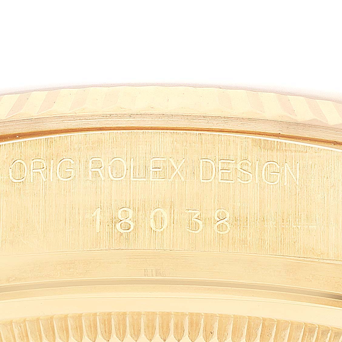 Rolex President Day-Date 36mm Yellow Gold Silver Dial Watch 18038
