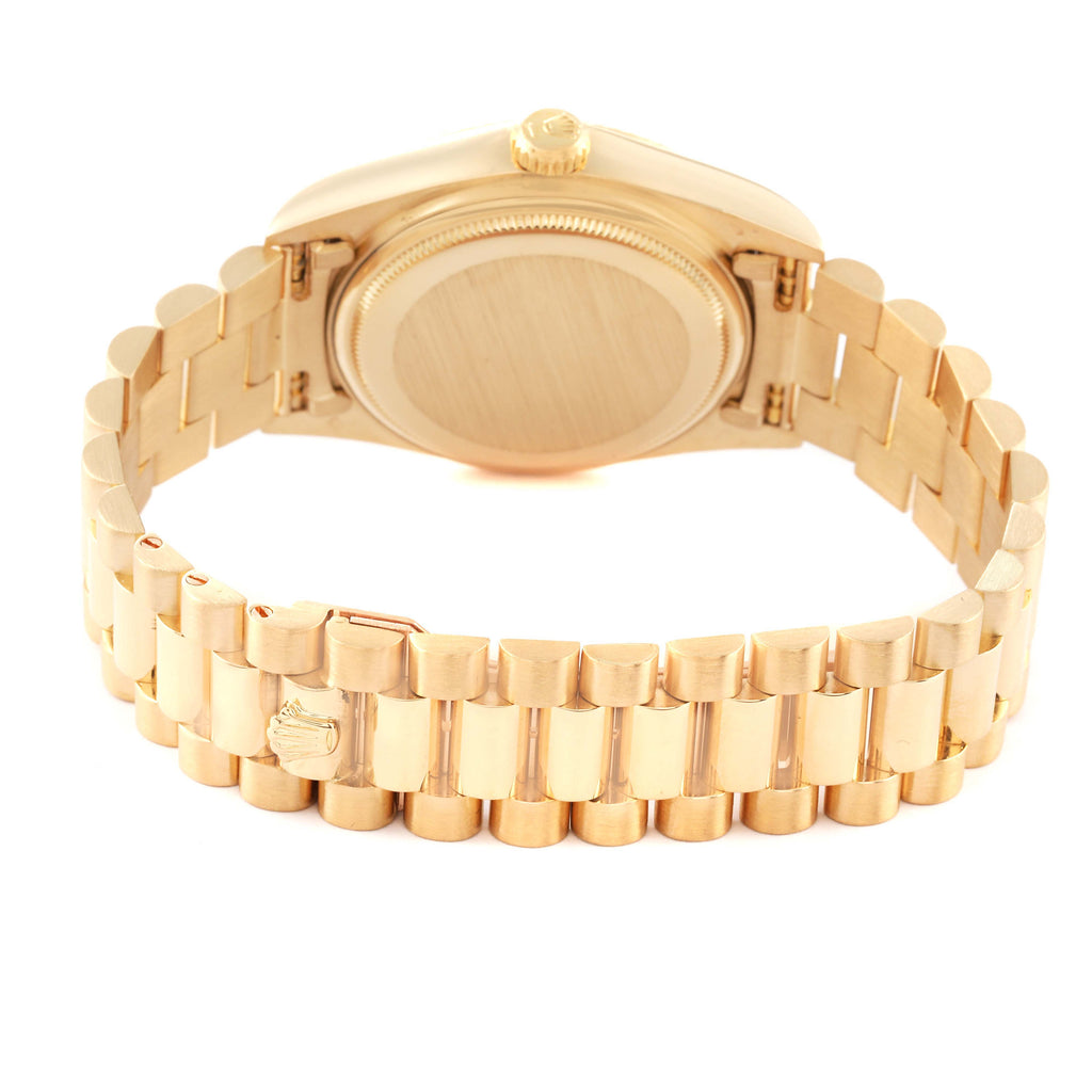 Rolex President Day-Date 36mm Yellow Gold White Dial Mens Watch 18038
