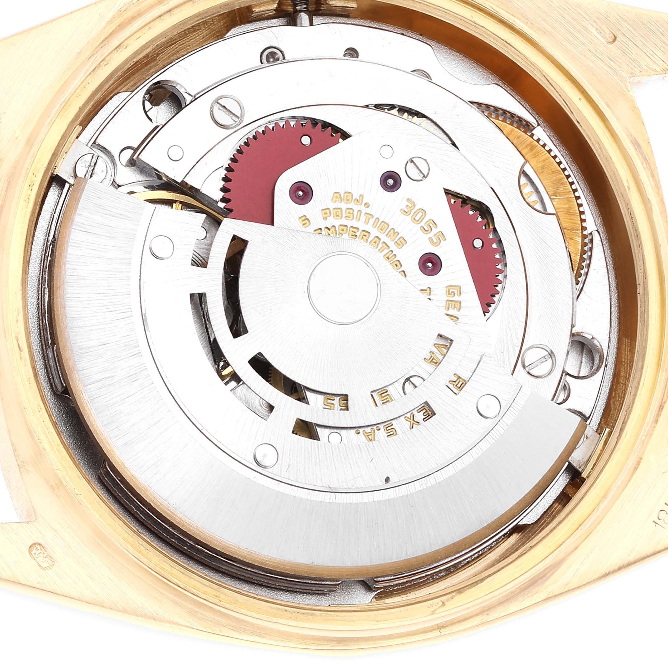 Rolex President Day-Date 36mm Yellow Gold White Dial Mens Watch 18038