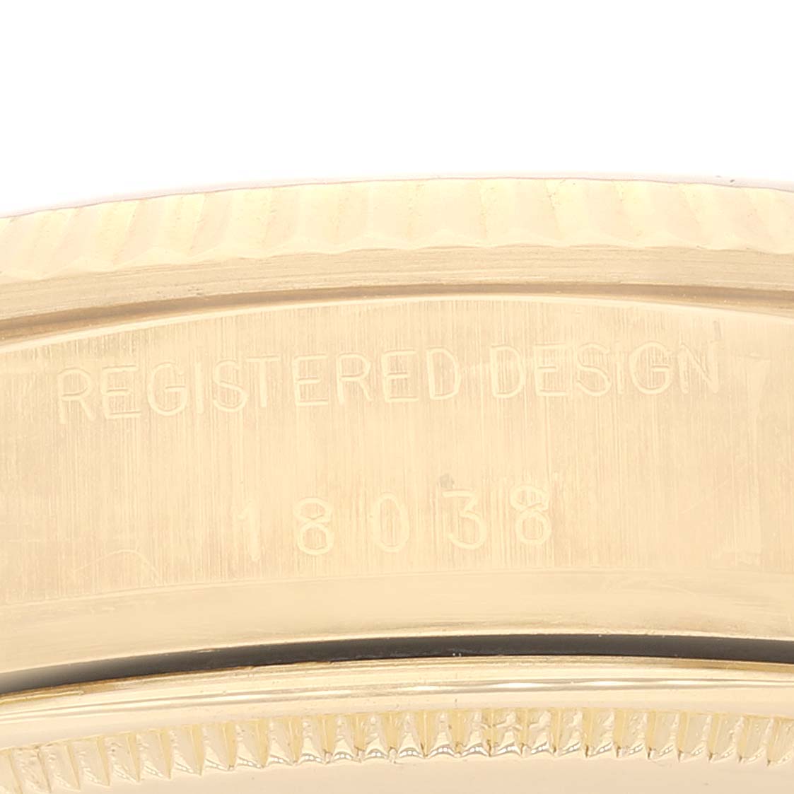 Rolex President Day-Date 36mm Yellow Gold White Dial Mens Watch 18038