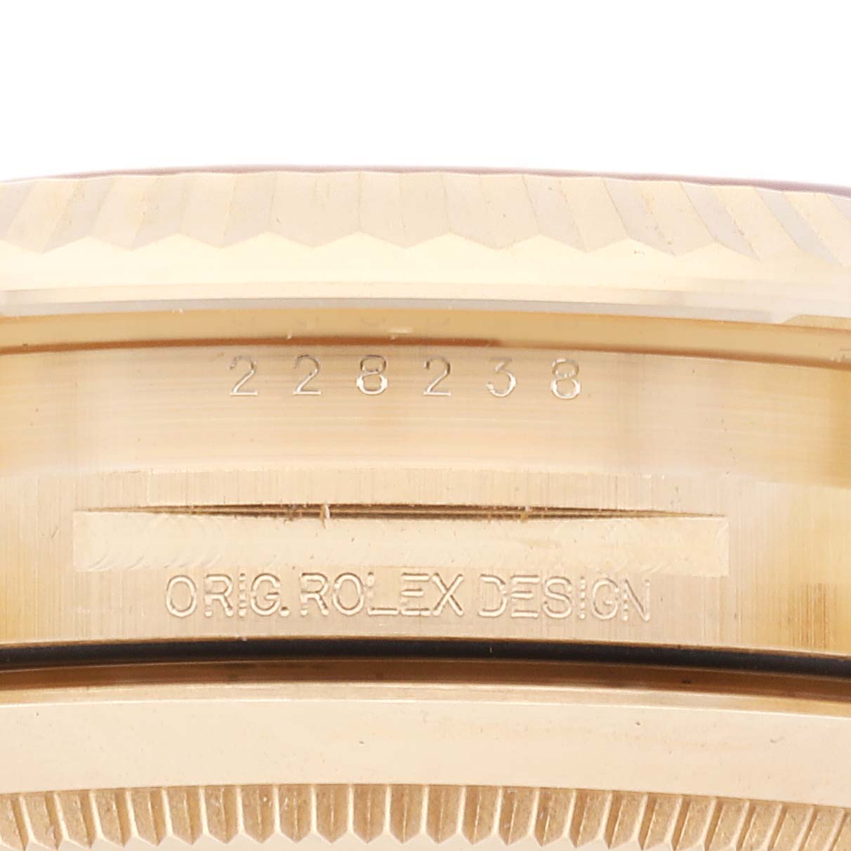 Rolex President Day-Date 40 Black Diagonal Dial Yellow Gold Mens Watch 228238 Box Card