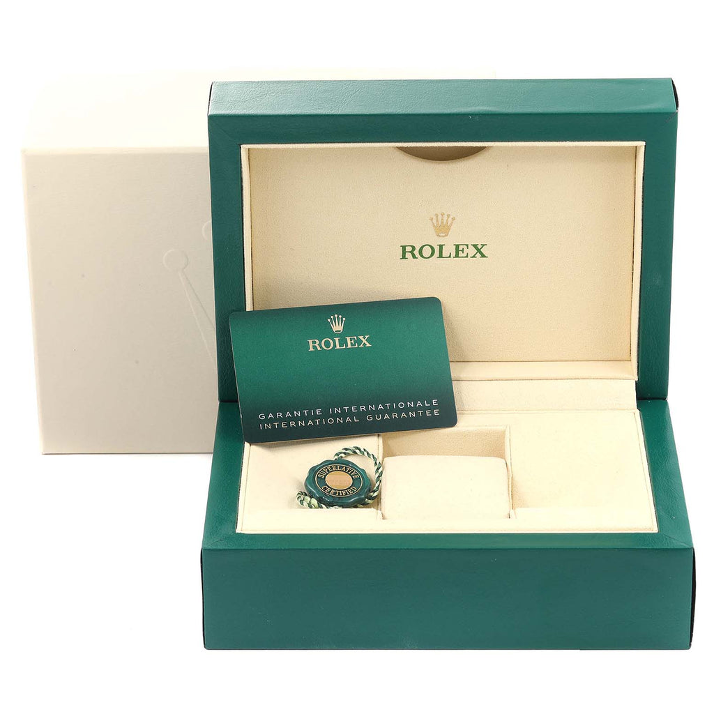 Rolex President Day-Date 40 Blue Dial White Gold Watch 228239 Box Card