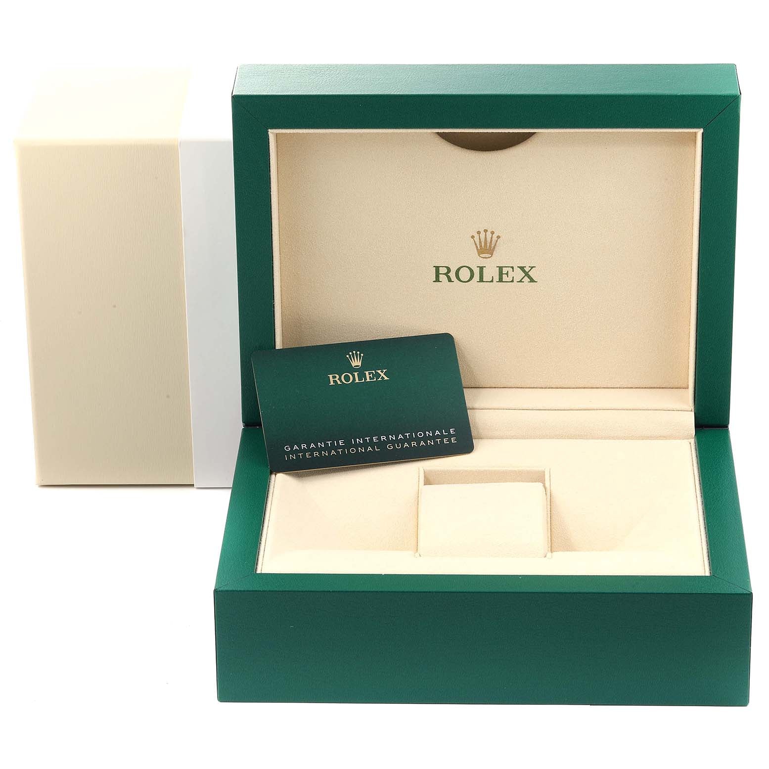 Rolex President Day-Date 40 Green Dial White Gold Watch 228239 Box Card