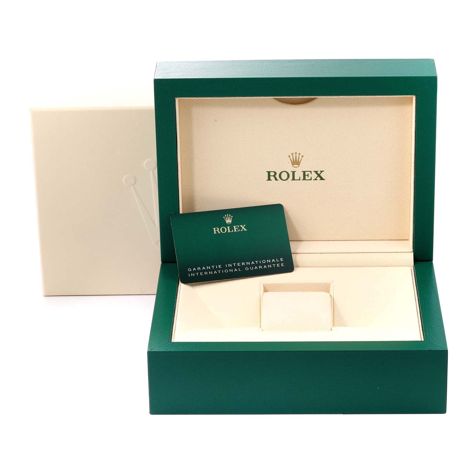 Rolex President Day Date 40 Yellow Gold Silver Dial Mens Watch 228238 Unworn