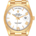 Rolex President Day-Date 40 Yellow Gold White Dial Mens Watch 228238 Box Card