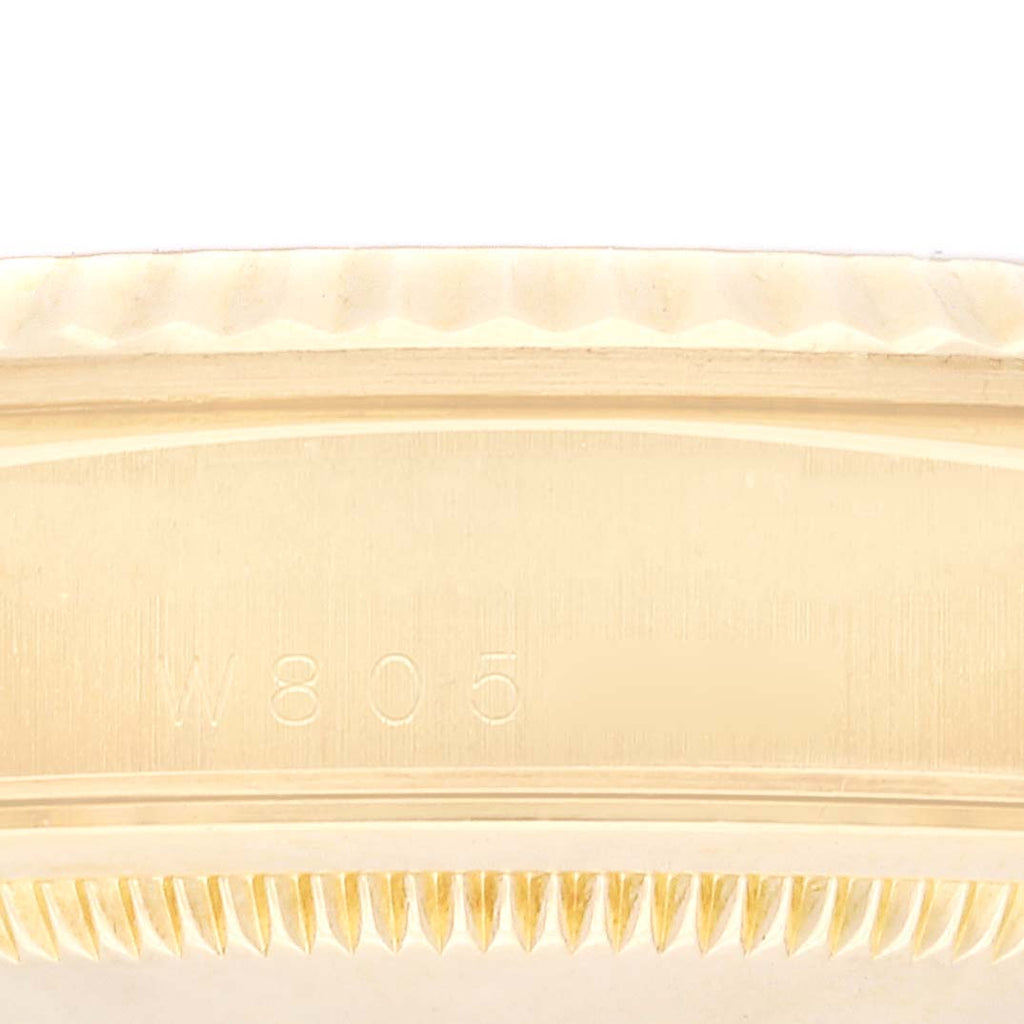 Rolex President Day-Date Black Dial Yellow Gold Mens Watch 18238