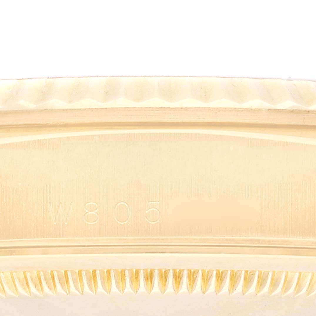Rolex President Day-Date Black Dial Yellow Gold Mens Watch 18238