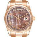 Rolex President Day Date Everose Gold MOP Dial Mens Watch 118235 Box Papers