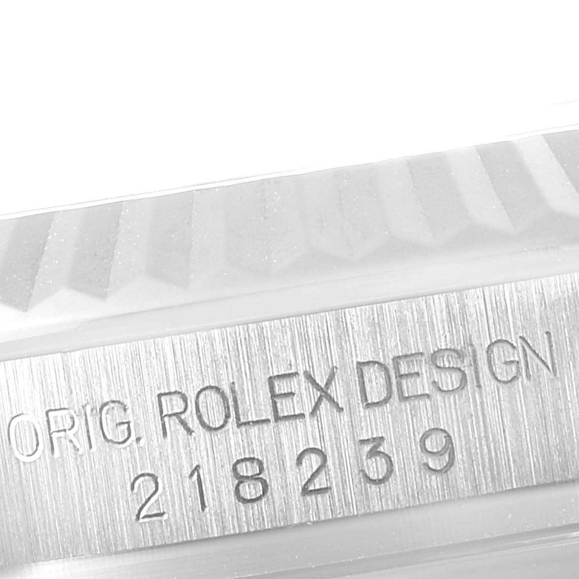 Rolex President Day-Date II White Gold Blue Dial Mens Watch 218239 Box Card
