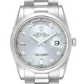 Rolex President Day-Date Platinum Diamond Dial Mens Watch 118206