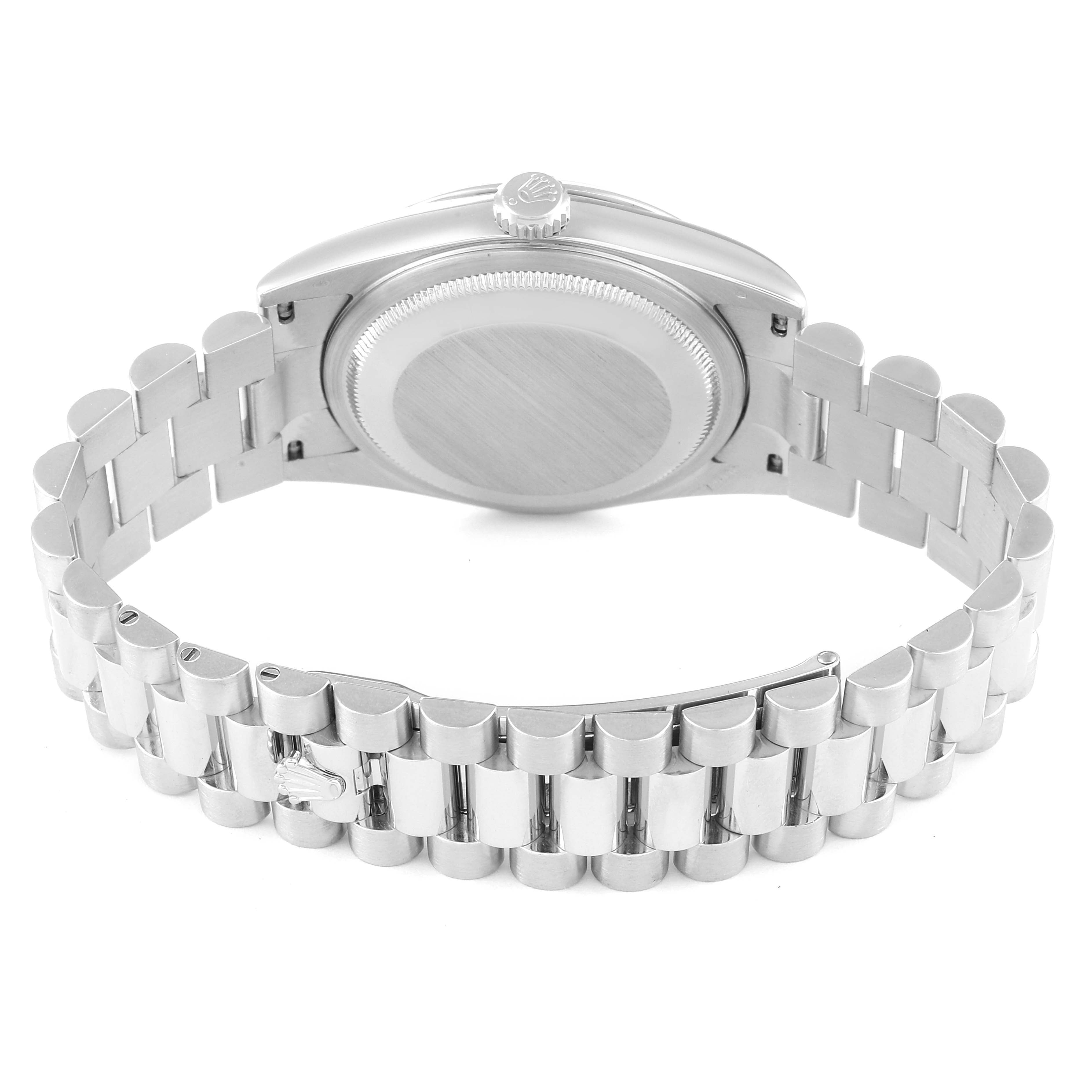 Rolex President Day-Date Platinum Diamond Dial Mens Watch 118206