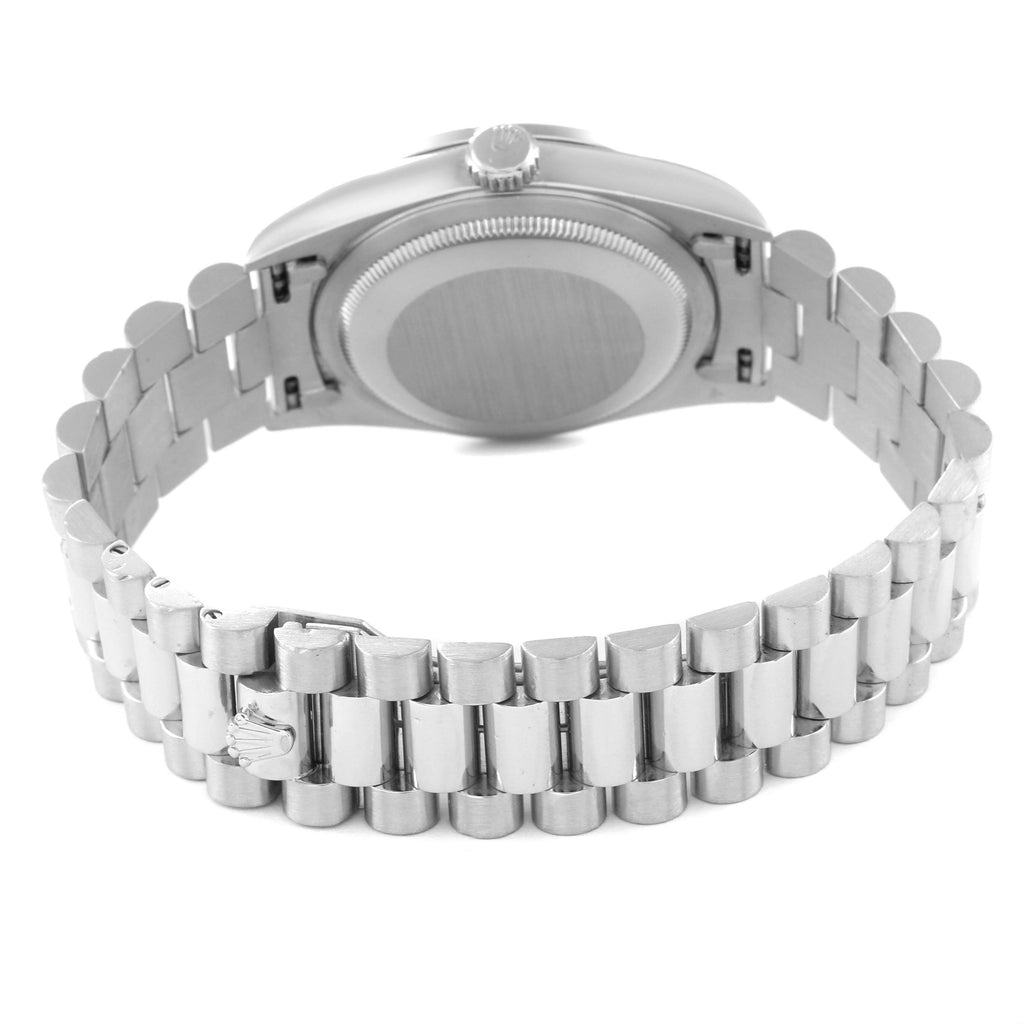Rolex President Day-Date Platinum Diamond Mens Watch 18346 Box Service Papers