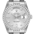 Rolex President Day-Date Platinum Diamond Mens Watch 18346 Box Service Papers
