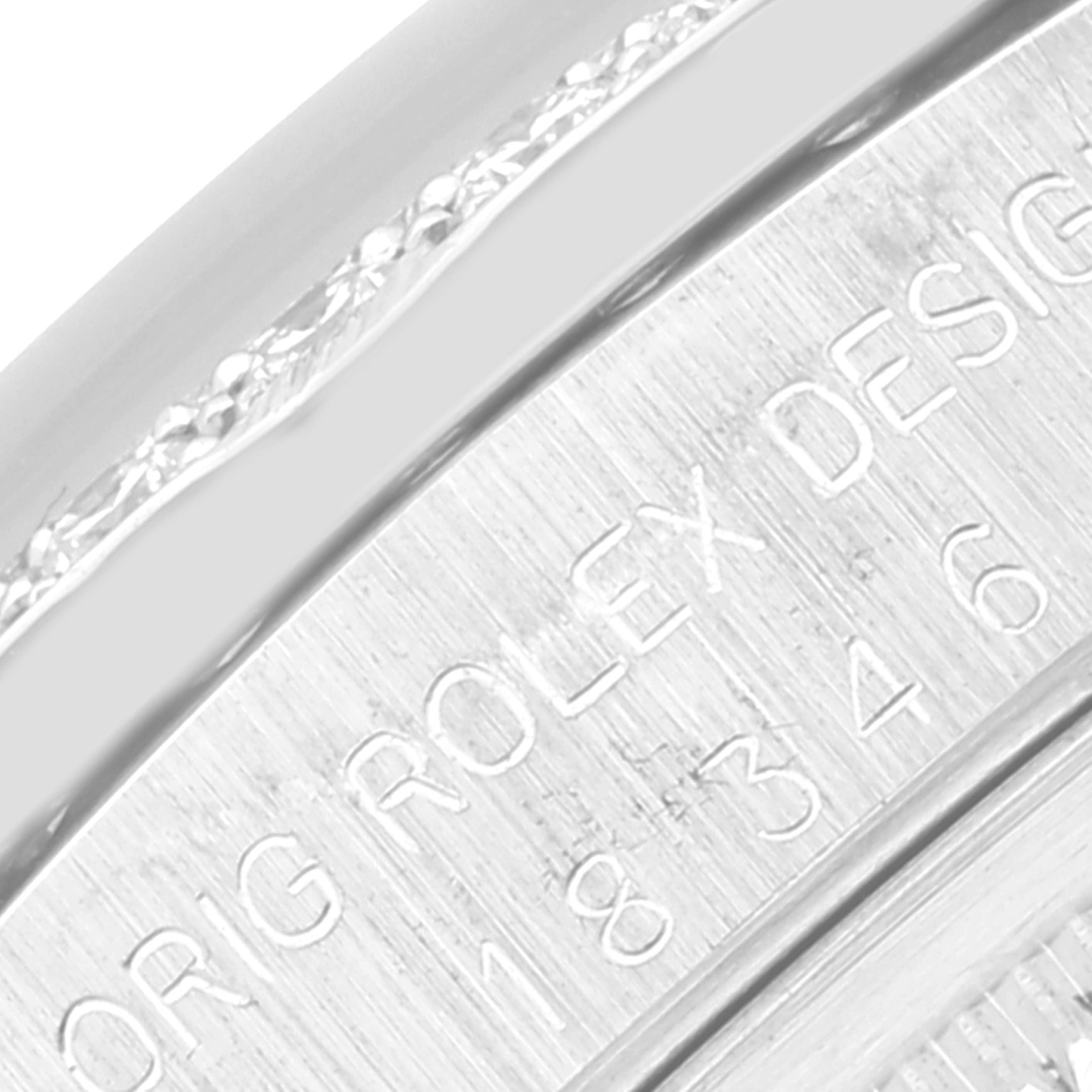 Rolex President Day-Date Platinum Diamond Mens Watch 18346 Box Service Papers