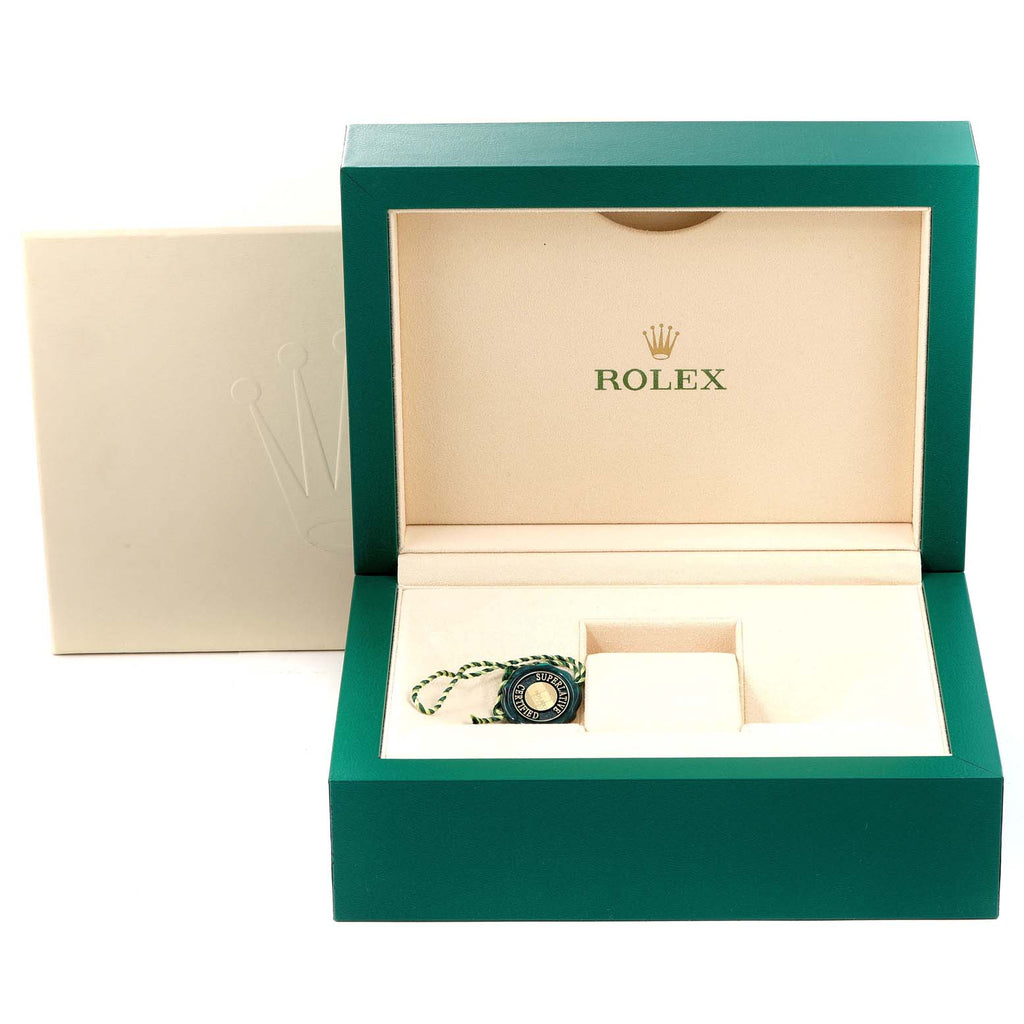 Rolex President Day-Date Platinum Glacier Blue Roman Mens Watch 118206