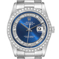 Rolex President Day-Date Platinum Myriad Diamond Dial Mens Watch 18346