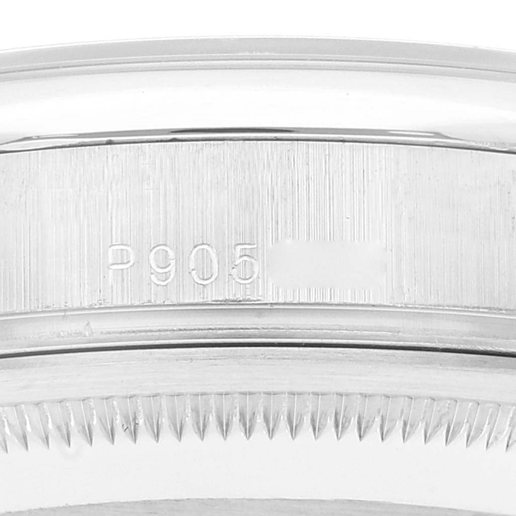 Rolex President Day-Date Platinum Silver Diamond Dial Mens Watch 118206