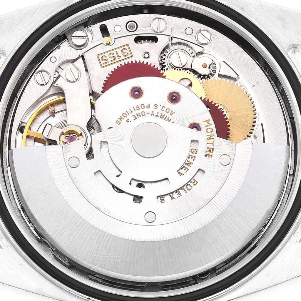 Rolex President Day-Date Platinum Silver Diamond Dial Mens Watch 118206