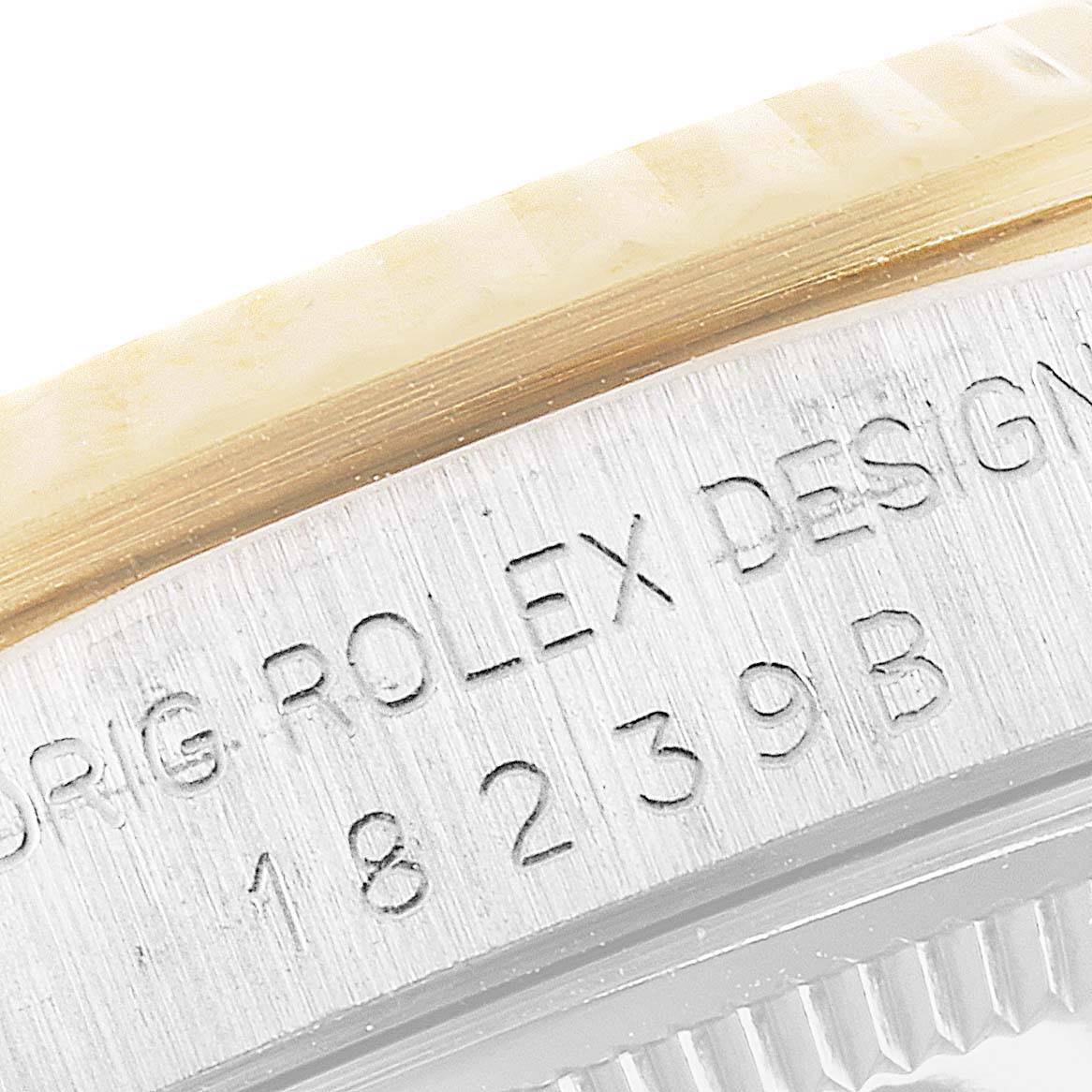 Rolex President Day-Date Tridor White Yellow Rose Gold Diamond Watch 18239 Papers
