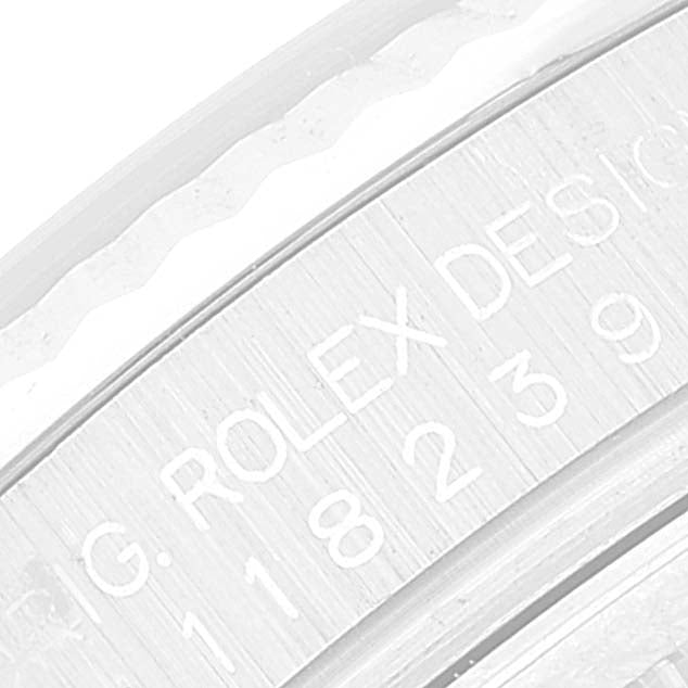 Rolex President Day-Date White Gold Bronze Diamond Dial Mens Watch 118239