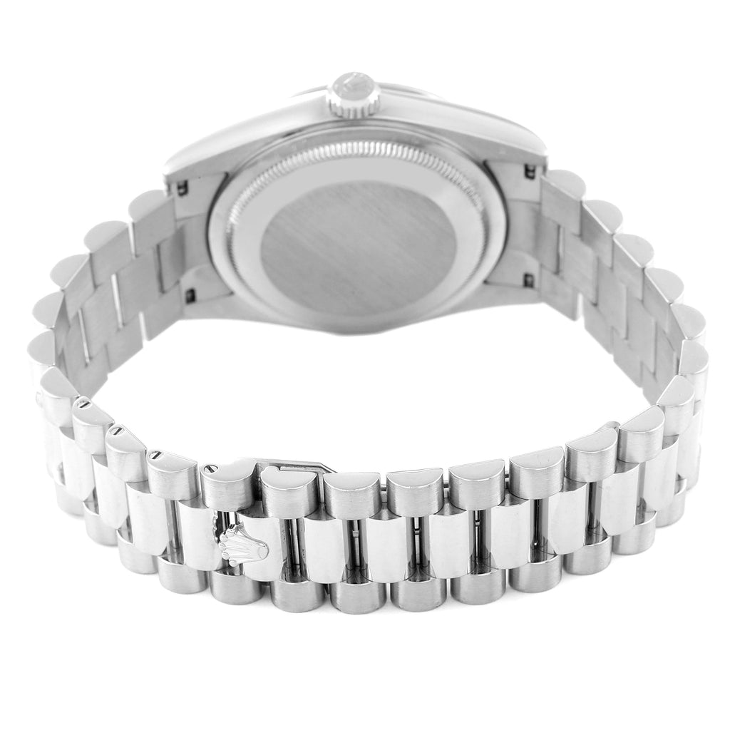 Rolex President Day-Date White Gold Bronze Diamond Dial Mens Watch 118239