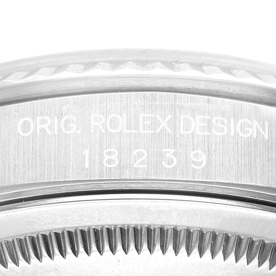 Rolex President Day-Date White Gold Diamond Mens Watch 18239 Box Papers