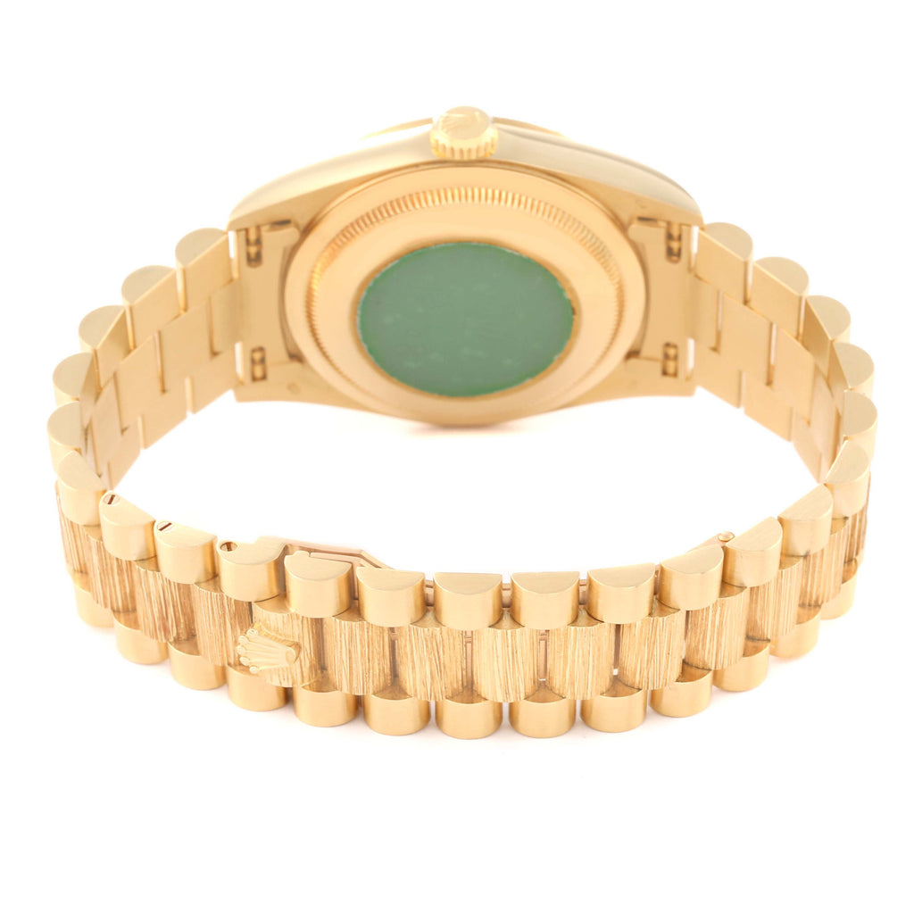 Rolex President Day-Date Yellow Gold Diamond Mens Watch 18248 Box Papers