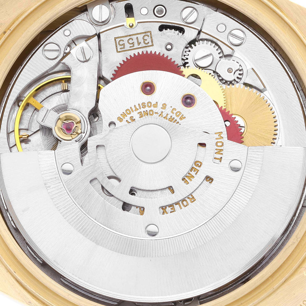 Rolex President Day-Date Yellow Gold Diamond Mens Watch 18248 Box Papers