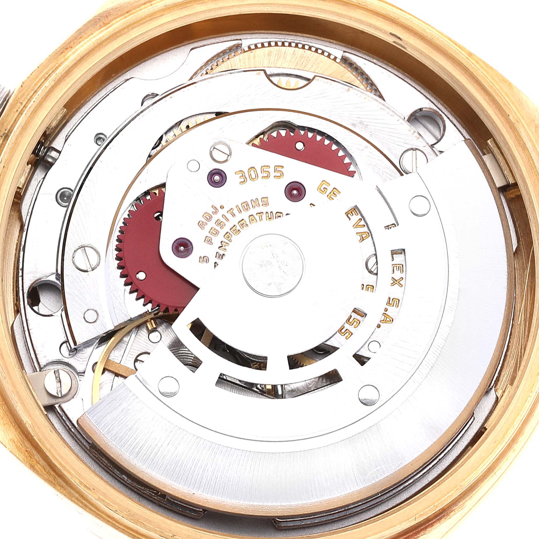 Rolex President Day-Date Yellow Gold Bark Finish Linen Dial Mens Watch 18078