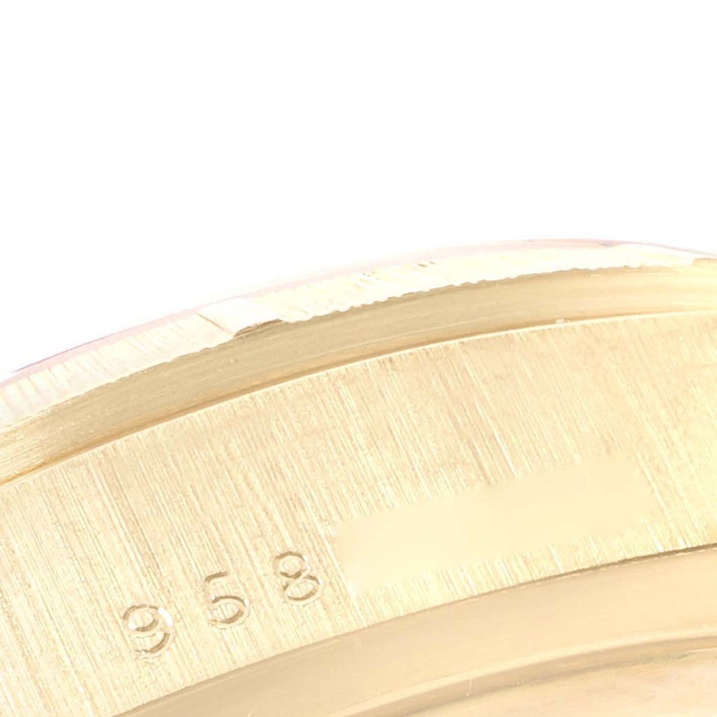 Rolex President Day-Date Bark Finish Yellow Gold Mens Watch 18078
