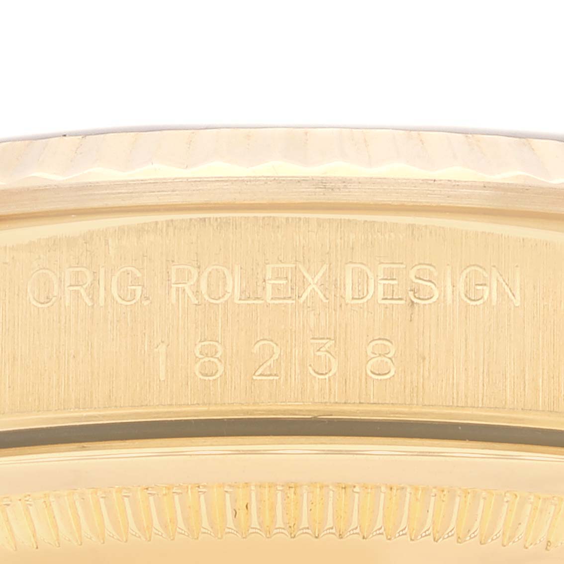 Rolex President Day-Date Yellow Gold Blue Diamond Dial Watch 18238 Box  Papers