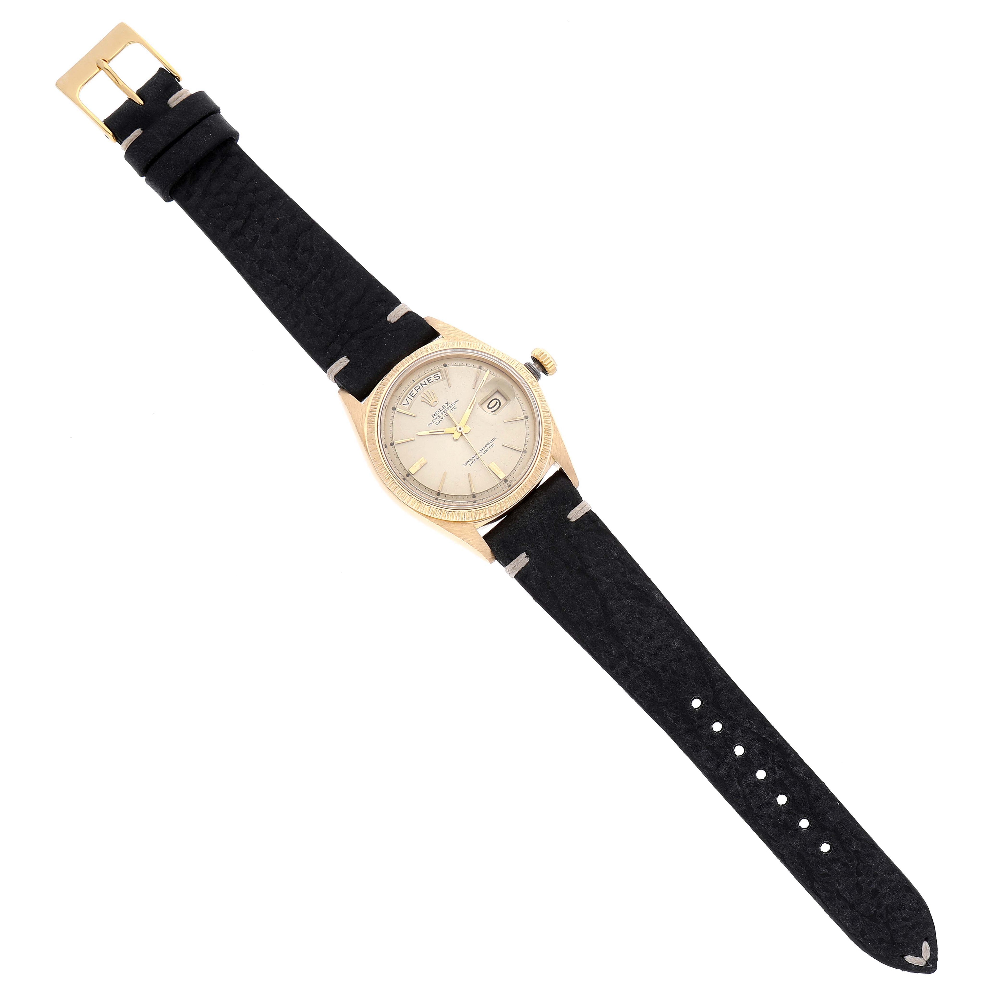Rolex President Day-Date Yellow Gold Champagne Dial Mens Watch 1807