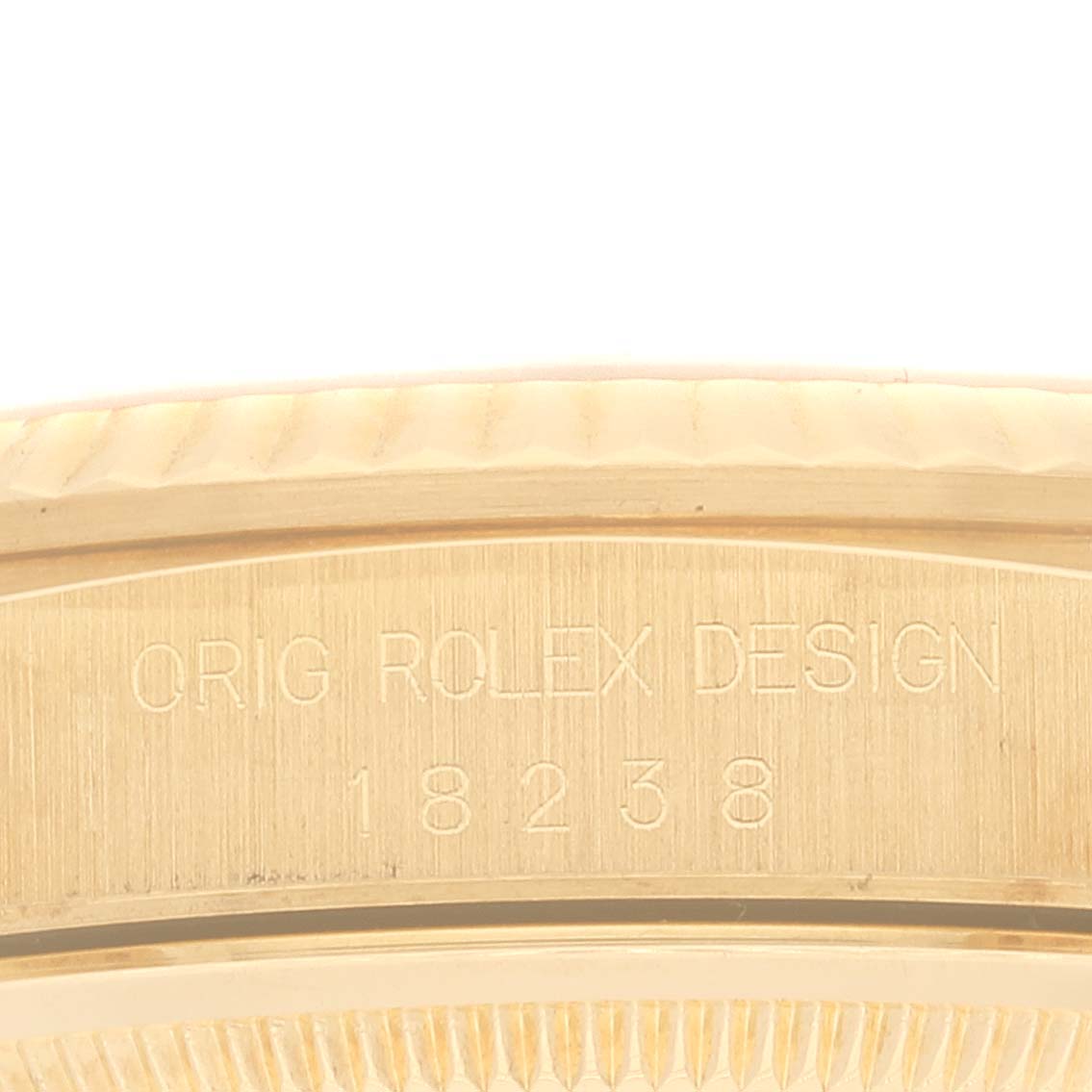 Rolex President Day-Date Yellow Gold Champagne Dial Mens Watch 18238 Papers