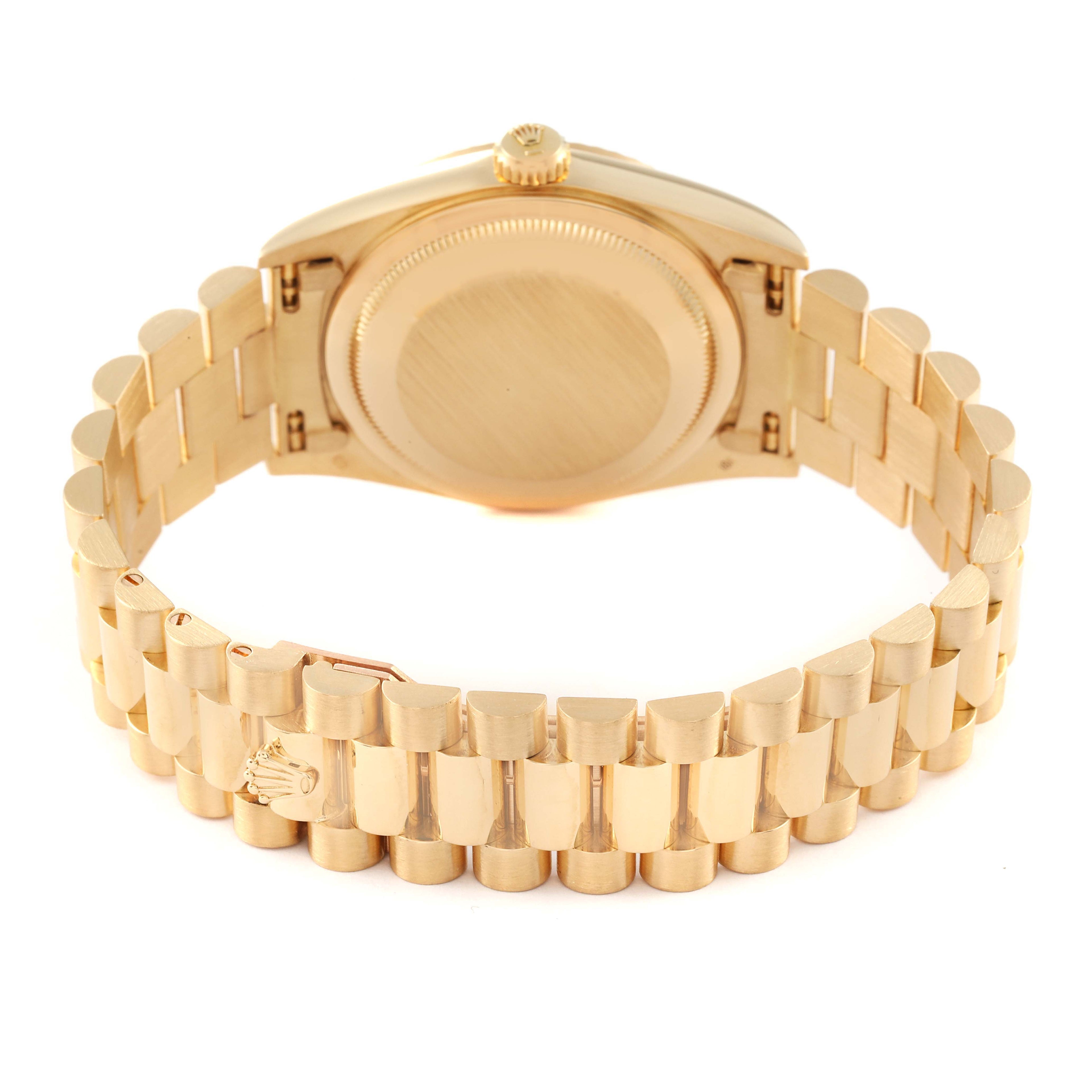 Rolex President Day-Date Yellow Gold Champagne Dial Mens Watch 18238 Papers