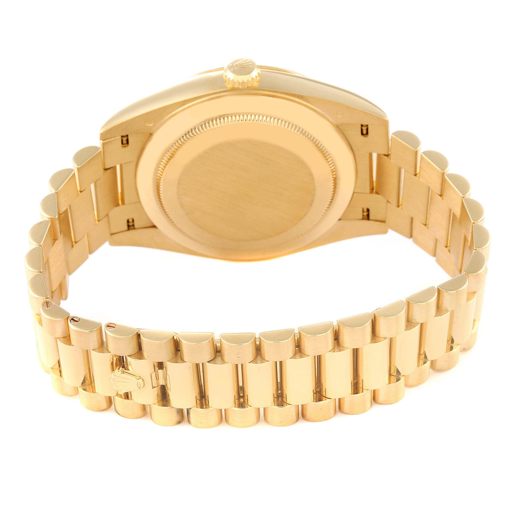 Rolex President Day-Date Yellow Gold Champagne Dial Mens Watch 228238 Box Card
