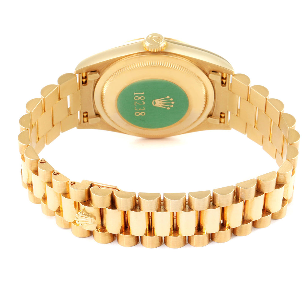 Rolex President Day-Date Yellow Gold Champagne Dial Watch 18238 NOS Unworn