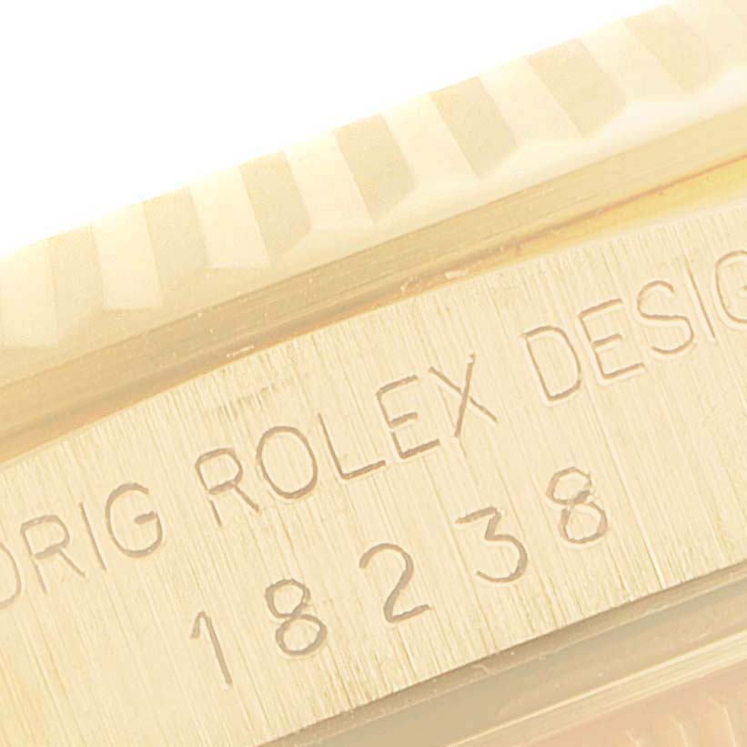 Rolex President Day-Date Yellow Gold Champagne Dial Watch 18238 NOS Unworn