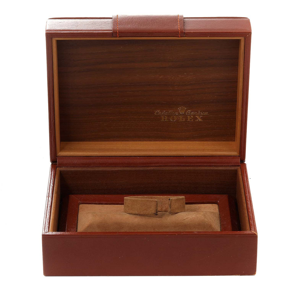 Rolex President Day-Date Yellow Gold Champagne Linen Dial Mens Watch 18038 Box Papers