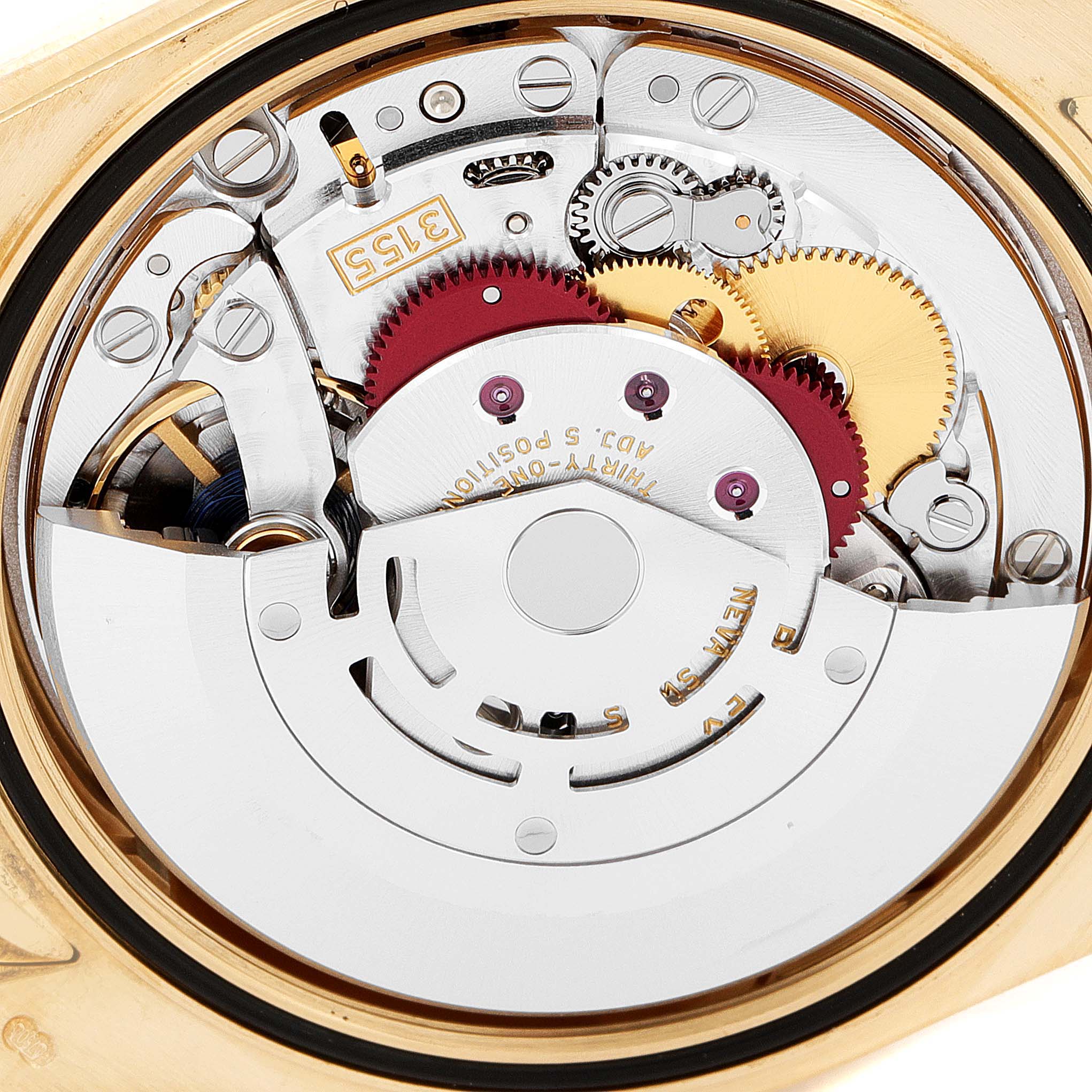 Rolex President Day-Date Yellow Gold Cognac Dial Mens Watch 118138 Box Card