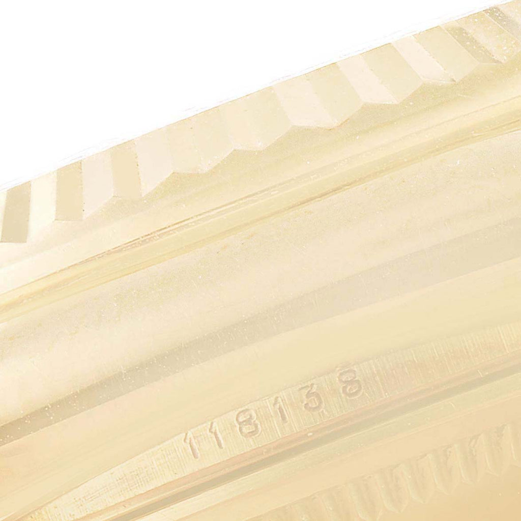 Rolex President Day-Date Yellow Gold Cognac Dial Mens Watch 118138 Box Card