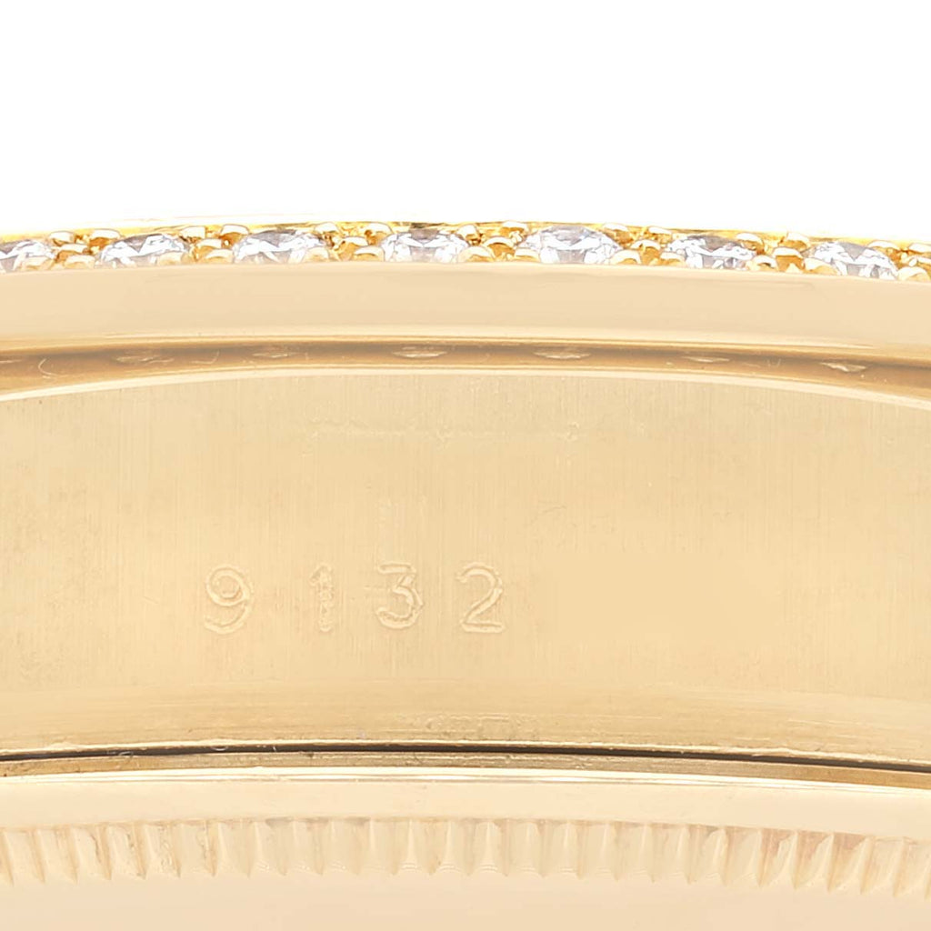 Rolex President Day-Date Yellow Gold Diamond Bezel  Watch 18048