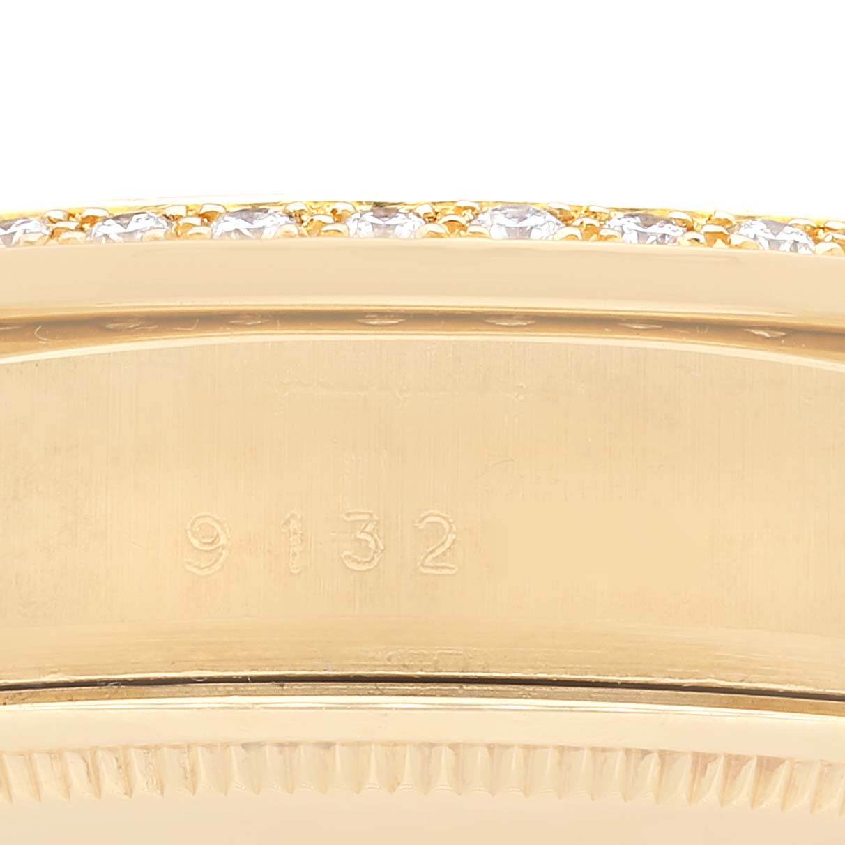 Rolex President Day-Date Yellow Gold Diamond Bezel  Watch 18048