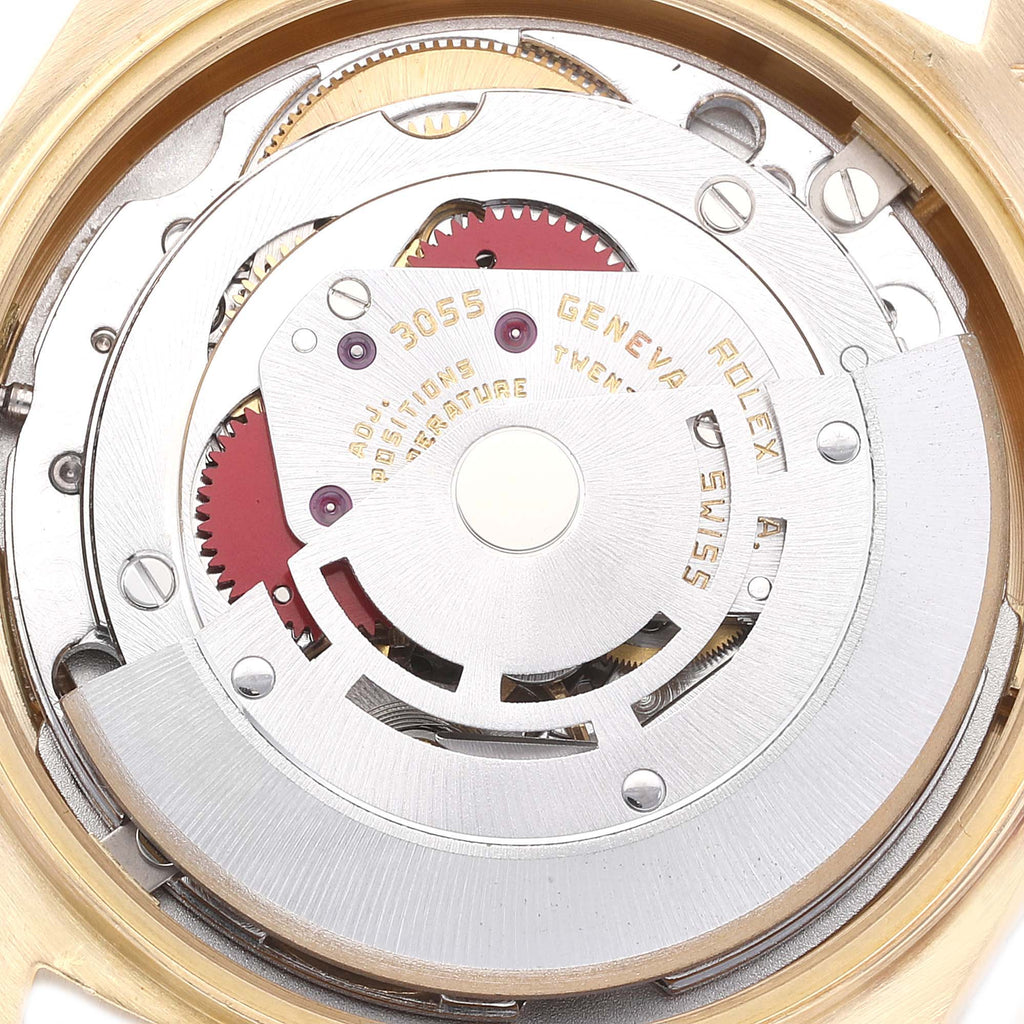 Rolex President Day-Date Yellow Gold Diamond Bezel  Watch 18048 Papers