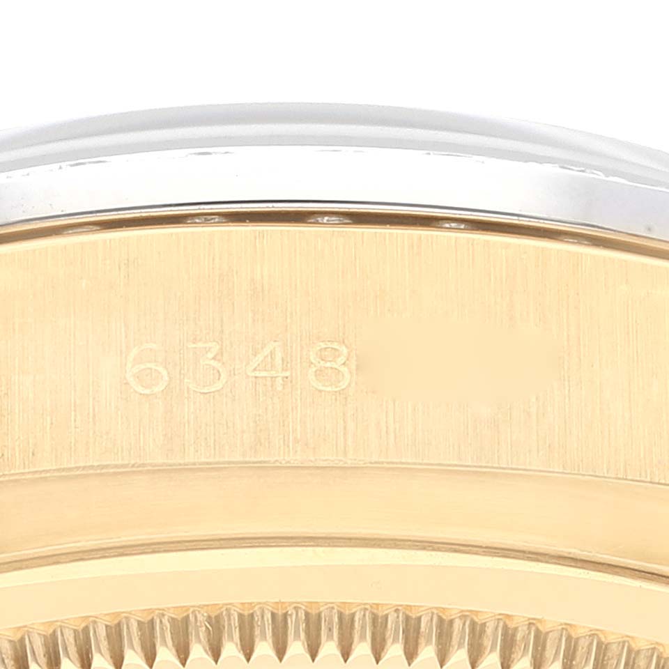 Rolex President Day-Date Yellow Gold Diamond Bezel  Watch 18048 Papers