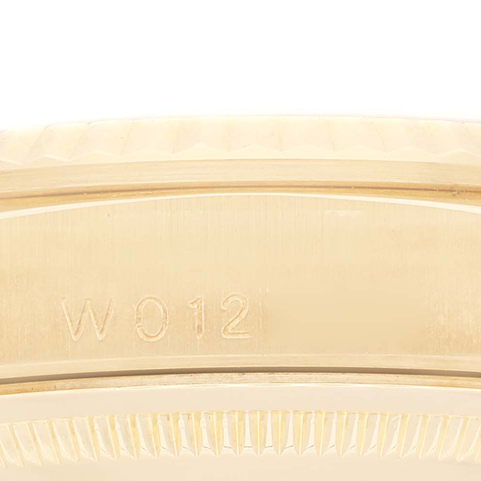 Rolex President Day Date Yellow Gold Diamond Lugs Mens Watch 18338 Papers